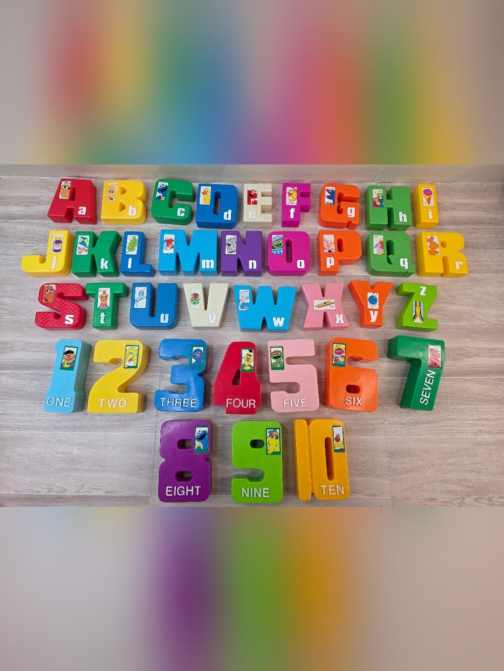 Vintage Sesame Street Number & Letter Set